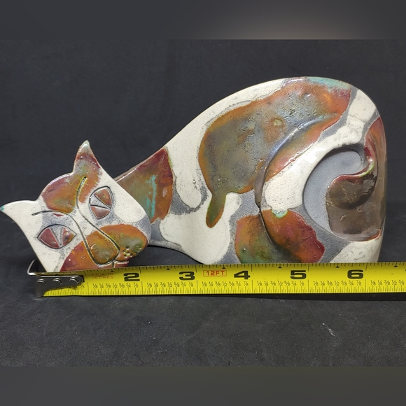Slab Pottery Cat Abstract Art Canada - Picture 7 of 11